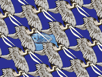 pelican tessellation nearing completion in this do-it-yourself lesson