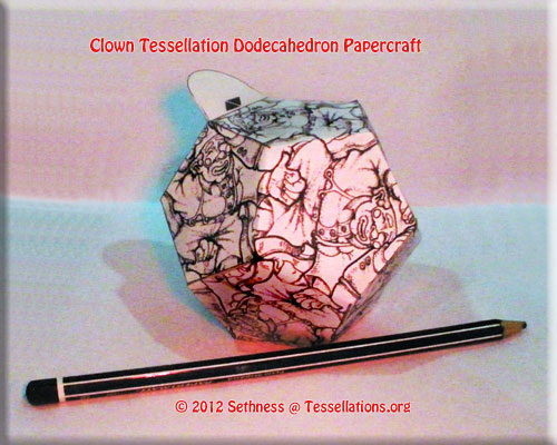 clown-tessellation-dodecahedron-papercraft