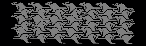 Bruce Bilney's tessellation of kangaroos