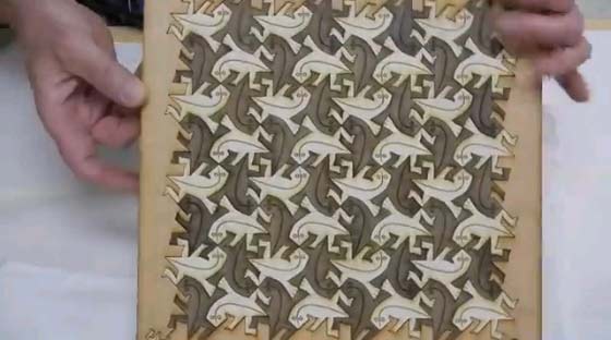 Escher-style chessboard made of lizard tessellation