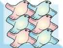 escher-style bird tessellation art by Mike Maloney