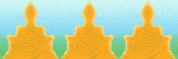 Sitting Buddha Tessellation showing triangle origin