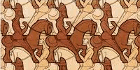 Escher Horsemen tessellation: Heesch TGTG