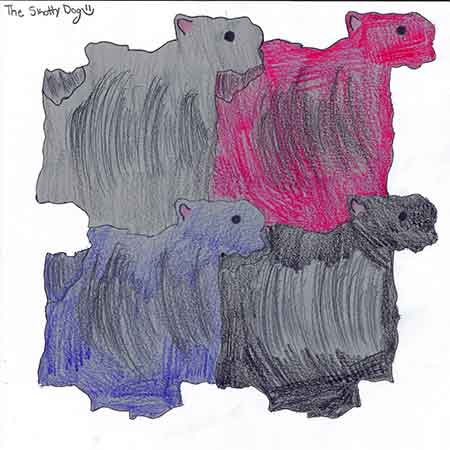 tessellation of Scottish terrier dogs