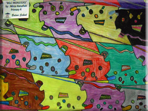 monster tessellation by a child