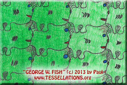 George W Bush head motif tessellation