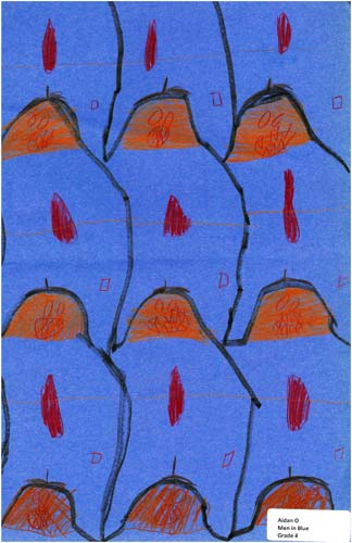  a first-time tessellation of men by a 4th grade child