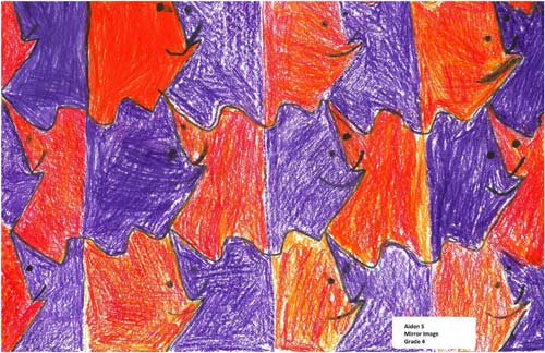symmetry art by a 4th grade child