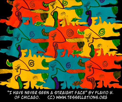 Head tessellation by Flavio H. of Chicago