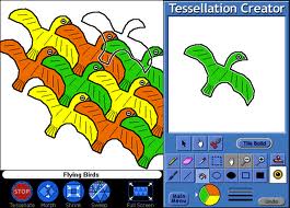 copy cats. This is the tessellation pattern that was copied from Britton's tessellation website.