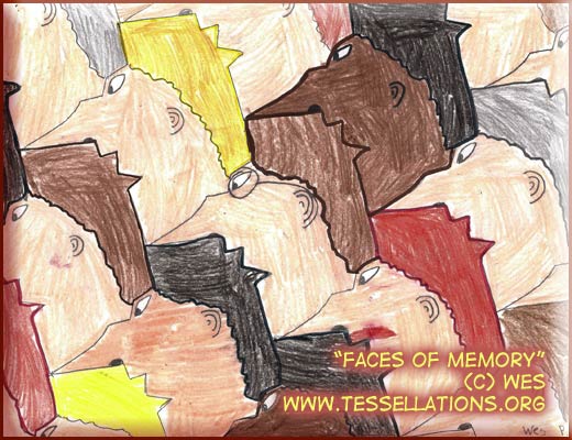 Teenage Mutant Ninja Turtles tesselation by a child