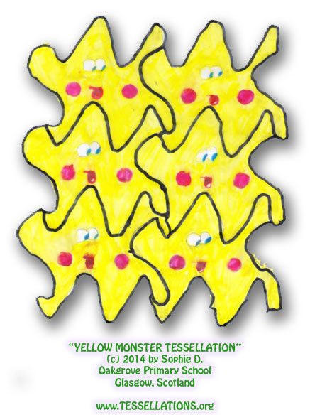 yellow monster tessellation