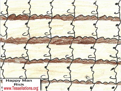 first-time tessellation art by an elementary school student