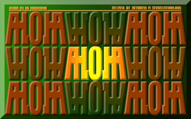 ALOHA as an ambigram