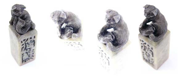 do-it-yourself soapstone asian chop made by an american