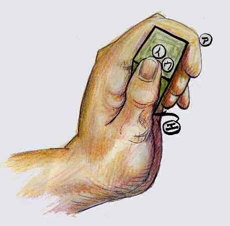 how to hold the chop while carving