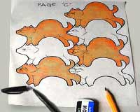 cat tessellation showing translation/slide/glide symmetry