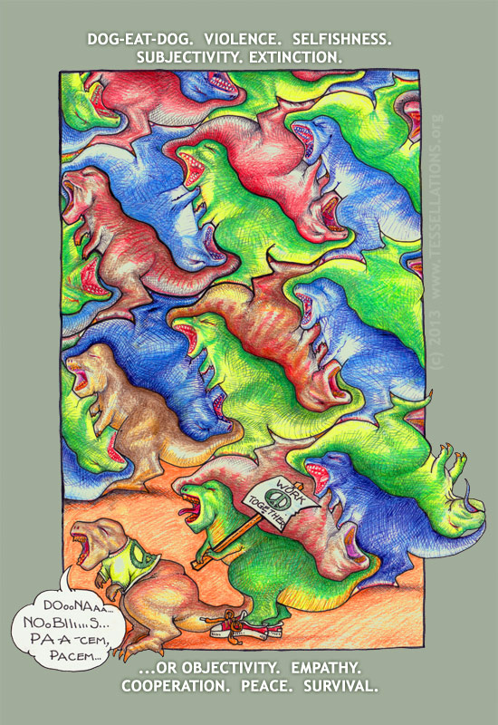 Dinosaur Tessellation (allosaur? T-Rex?)